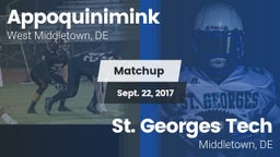 Matchup: Appoquinimink High vs. St. Georges Tech  2017