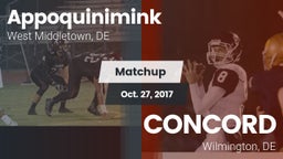 Matchup: Appoquinimink High vs. CONCORD  2017