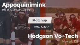 Matchup: Appoquinimink High vs. Hodgson Vo-Tech  2017
