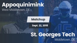 Matchup: Appoquinimink High vs. St. Georges Tech  2018