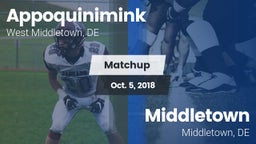 Matchup: Appoquinimink High vs. Middletown  2018