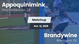 Matchup: Appoquinimink High vs. Brandywine  2018
