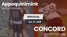 Matchup: Appoquinimink High vs. CONCORD  2018