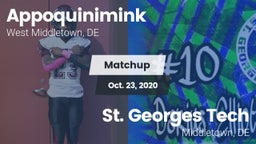 Matchup: Appoquinimink High vs. St. Georges Tech  2020