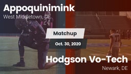 Matchup: Appoquinimink High vs. Hodgson Vo-Tech  2020