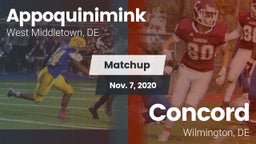 Matchup: Appoquinimink High vs. Concord  2020