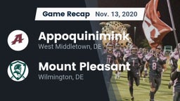 Recap: Appoquinimink  vs. Mount Pleasant  2020