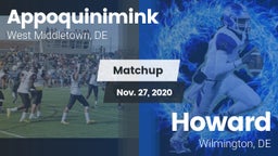 Matchup: Appoquinimink High vs. Howard  2020