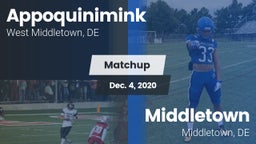 Matchup: Appoquinimink High vs. Middletown  2020