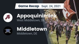 Recap: Appoquinimink  vs. Middletown  2021