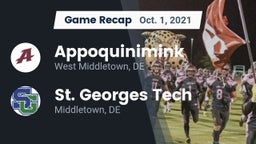 Recap: Appoquinimink  vs. St. Georges Tech  2021