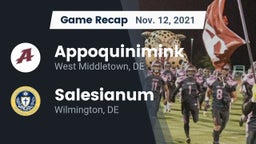 Recap: Appoquinimink  vs. Salesianum  2021