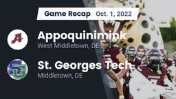 Recap: Appoquinimink  vs. St. Georges Tech  2022