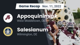 Recap: Appoquinimink  vs. Salesianum  2022