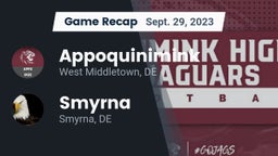 Recap: Appoquinimink  vs. Smyrna  2023