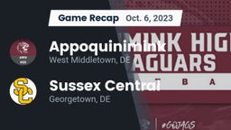 Recap: Appoquinimink  vs. Sussex Central  2023