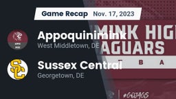 Recap: Appoquinimink  vs. Sussex Central  2023