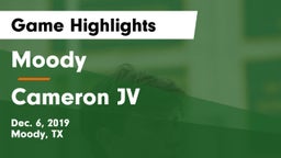 Moody  vs Cameron JV Game Highlights - Dec. 6, 2019