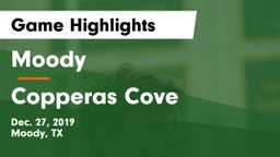 Moody  vs Copperas Cove  Game Highlights - Dec. 27, 2019