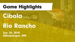 Cibola  vs Rio Rancho  Game Highlights - Jan. 26, 2018