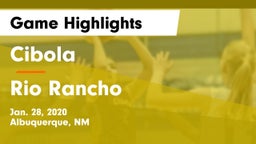 Cibola  vs Rio Rancho  Game Highlights - Jan. 28, 2020