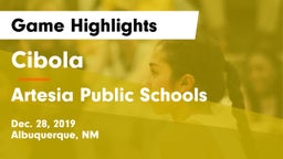 Cibola  vs Artesia Public Schools Game Highlights - Dec. 28, 2019