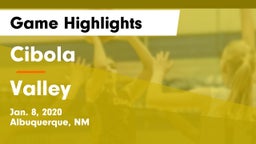 Cibola  vs Valley  Game Highlights - Jan. 8, 2020