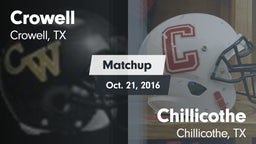 Matchup: Crowell  vs. Chillicothe  2016