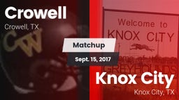 Matchup: Crowell  vs. Knox City  2017