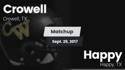 Matchup: Crowell  vs. Happy  2017