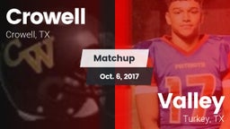 Matchup: Crowell  vs. Valley  2016