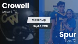 Matchup: Crowell  vs. Spur  2018