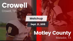 Matchup: Crowell  vs. Motley County  2018
