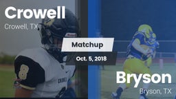 Matchup: Crowell  vs. Bryson  2018