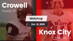 Matchup: Crowell  vs. Knox City  2018