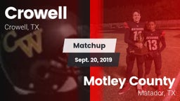 Matchup: Crowell  vs. Motley County  2019