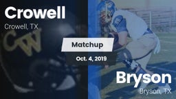 Matchup: Crowell  vs. Bryson  2019