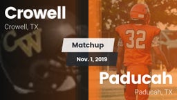 Matchup: Crowell  vs. Paducah  2019