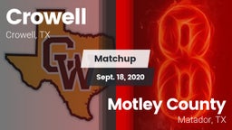Matchup: Crowell  vs. Motley County  2020