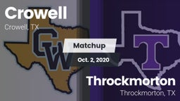 Matchup: Crowell  vs. Throckmorton  2020