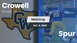 Matchup: Crowell  vs. Spur  2020