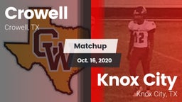 Matchup: Crowell  vs. Knox City  2020