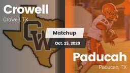 Matchup: Crowell  vs. Paducah  2020