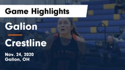 Galion  vs Crestline  Game Highlights - Nov. 24, 2020