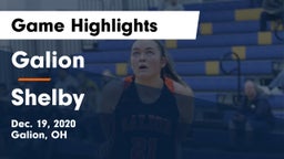 Galion  vs Shelby  Game Highlights - Dec. 19, 2020