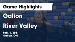 Galion  vs River Valley  Game Highlights - Feb. 6, 2021