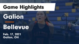 Galion  vs Bellevue  Game Highlights - Feb. 17, 2021