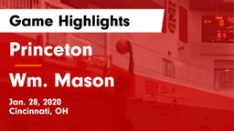 Princeton  vs Wm. Mason  Game Highlights - Jan. 28, 2020