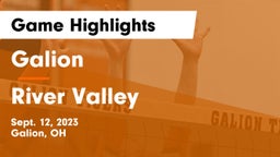 Galion  vs River Valley  Game Highlights - Sept. 12, 2023