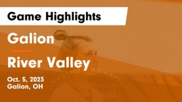 Galion  vs River Valley  Game Highlights - Oct. 5, 2023
